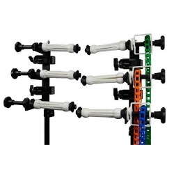מתקן נייח לתליית שלושה רקעים + סט גלגלות GODOX b-3w