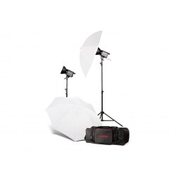 קיט תאורה רציפה שני ראשים Godox QL-500k quartz lighy