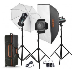 קיט 3 פלאשים סטודיו GODOX GS-400D