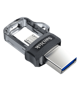 זיכרון נייד SanDisk Ultra OTG Dual Drive m3.0 SDDD3-128G-G46