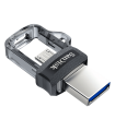 זיכרון נייד SanDisk Ultra OTG Dual Drive m3.0 SDDD3-128G-G46